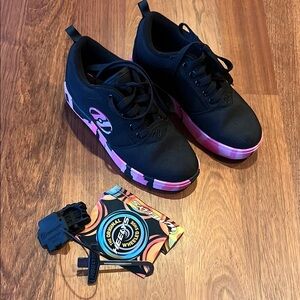 Heelys Black and Pink Shoes